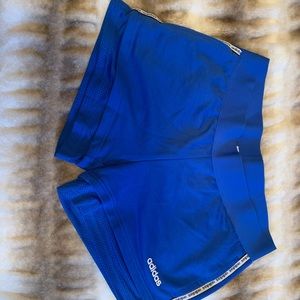 Blue adidas shorts